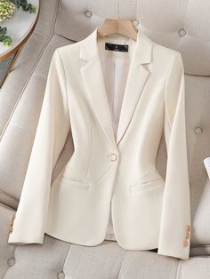 Women Formal Blazer Beige Coffee Black Coats – Golden Atelier Womens Casual Suits, Fall Blazer, Formal Blazer, Ladies Blazer, Suit Jackets For Women, Beige Blazer, Women's Outfits By Occasions, Blazer Beige, Women Formals