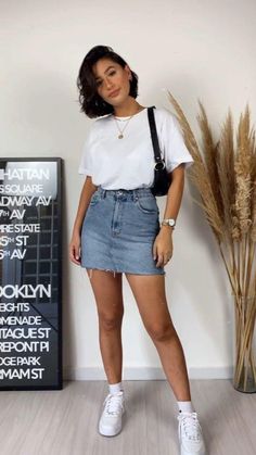 Casual Day Outfits, Causual Outfits, Summer Fashion Outfits, Casual Style Outfits, Looks Style, Mode Inspiration, Outfit Casual, College Outfits, Looks Vintage