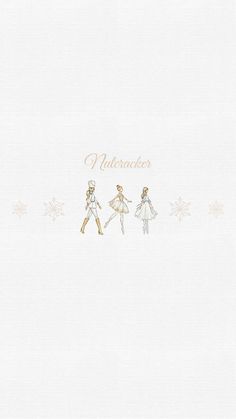 two ballerinas are walking in the snow with their arms around each other as if they were holding hands