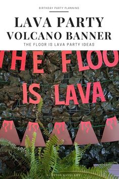 the cover of lava party volcano bannier's book, where floor is lava