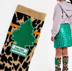 A rad pair of knee socks featuring an all over leopard print and pine tree design! 82% Cotton15% Polyamide3% ElastaneFinal Sale Item Maison Mangostan was born from the initial idea of creating a kidswear label, a brand with a sense of endless possibility, influenced by art, music and a rich heritage, providing parents with shoes that truly reflect their kids’ personalities. Pine Tree Design, Tree Design, Knee Socks, Yellow Stripes, Tree Designs, Pine Tree, Art Music, Personalities, Stripe Print