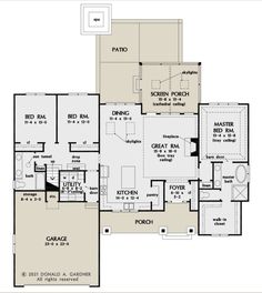 the first floor plan for this house