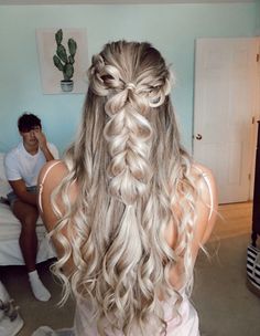 Dance Hairstyles, Prom Hairstyles For Long Hair, Hair Stylies, Long Blonde