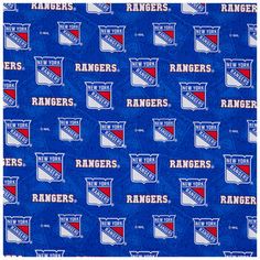 the new york rangers are all over this blue background