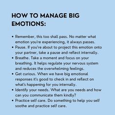 Mastering Emotional Intelligence: Discover effective strategies to navigate and manage big emotions. Learn powerful techniques for emotional regulation and self-awareness. Elevate your mental well-being and build resilience. Dive into our exclusive guide for a transformative journey towards emotional balance. 🌟 #EmotionalWellness #Mindfulness #SelfCareJourney #EmotionalIntelligence #Resilience #PositiveMindset #TransformationalTips #NavigateEmotions #SelfAwareness 🌈✨ Click to unlock emotional mastery now! Control Emotions, Counselling Tools, How To Control Emotions, Create Your Dream Life, Big Emotions, Mental Healing, Motivational Picture Quotes