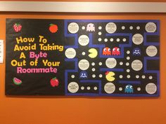 a bulletin board on the wall that says how to avoid taking a bye out of your roommate roommate