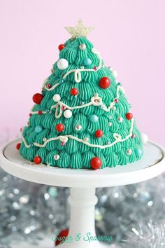 christmas tree cake Christmas Themed Birthday Party, Bright Christmas Tree, Merry Bright Christmas