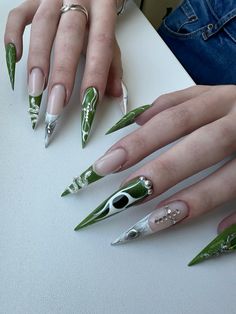 Fake Nails Designs, Nail Art Designs Diy, Cute Gel Nails, Makeup Tattoos, Textures And Tones, Pretty Acrylic Nails, Long Acrylic Nails, Nails Design