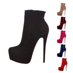 #ad Premium onlymaker Women Round Toe Platform High Heel Ankle Boots Side Zip Booties Big Sz, Fashion Women's Shoes Chic High Heel Platform Booties, Chic Platform Ankle Booties, Padded Ankle Booties, Chic High-top Heeled Boots For Winter, Fall High Heel Booties, Chic Winter High-top Heeled Boots, Chic High-top Heeled Boots With Reinforced Heel, Chic High-top Heeled Boots With Padded Ankle, High-top Booties For Fall Parties