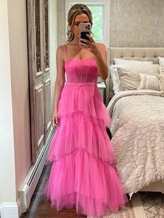 Your Shopping Cart — Bridelily Pink Tulle Prom Dress, Prom 23, Prom Formal Dresses, Prom Dresses Long Pink, Prom 2022, Prom Dresses 2023, Prom Dress Inspo, Princess Prom Dresses, Prom 2023