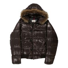 Vintage brown Moncler Puffer - womens xx-large Puffer Fits, Real Wolf, Moncler Puffer, Vintage Brown, Puffer, Size 4, Black