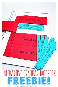 an interactive grammar notebook with freebie