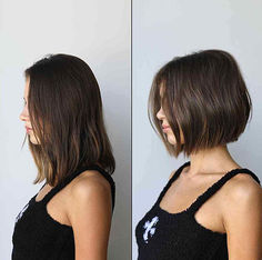 57 Best Short Blunt Bob Haircuts Ideas For Women of All Ages How To Wear A Bob Up, Textured Bob Straight Hair, Boyfriend Bob Haircut, Bob Cut For Women, Short Mom Hair, Thick Hair Bob, Short Long Bob, Wavy Angled Bob, Bob Cuts For Women