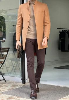 معطف طويل من الصوف بقصة ضيقة من Bojo | فيكلان Nyc Mens Fashion, Winter Fashion Nyc, Winter Fashion Formal, Wool Long Coat, Stylish Mens Suits, Smart Casual Menswear, Mens Fashion Casual Winter, Winter Fashion Coats, Outfits Hombre