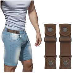 PRICES MAY VARY. Novelty Invention: Belt without buckle is invisible in your clothing silhouette, no bulge when you sit down or stand. No hassle, drive without restraint, squat without stress, to the restroom no need to untie the belt. The side belt fits 1.5-inch belt loops pants, keep you from having "saggy butt" syndrome. High Quality Elastic Stretch Belt: No buckle side belt is wear-resistant and durable, Lightweight, comfort and no relaxation. High elasticity meets the requirements of anyone Jeans Fitting, Flip Belt, Belt Without Buckle, Side Belt, Golf Belt, Belts For Men, Braided Leather Belt, Belt Women, Branded Belts