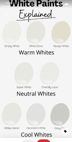 the different shades of paint that you can use to decorate your walls and floors with