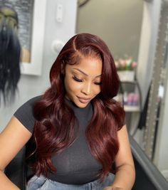 Red Hair Inspo, Long Red Hair, Auburn Hair, Front Lace Wigs Human Hair, Hair Inspiration Color