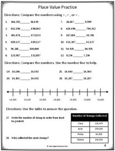 a number line worksheet with numbers on it