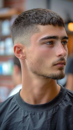 Bold and Confident: 25 French Crop Hairstyles for Men Men Caesar Haircut, Best Haircut For Short Hair Men, Mens Short Crop, Tom Holland Haircut Short, Boys Haircut Trends 2024, Skin Fade Undercut Men, Ovel Head Haircuts, Frans Crop Hair, French Cop Hairstyle