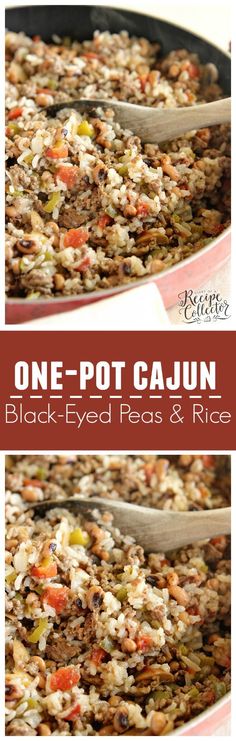 one pot cajun with black eyed peas and rice