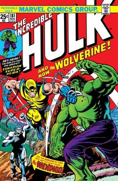 the incredible hulk and wolverine comic cover