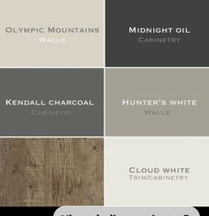 the different shades of wood that are used for walls and flooring in this color scheme