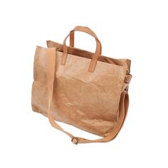 Product Details Main Material: Waxed Paper/ Canvas blendClosure Type: zipperInterior: Interior Slot PocketSize: Dimensions (in.): L 14.17 x W 3.54 x H 12.59 Strap (in.): 27.55-51.18 Shipping: Domestic Paper Handbag, Waxed Canvas Tote Bag, Novelty Handbags, Novelty Bags, Eco Friendly Paper, Wax Paper, Casual Tote, Waxed Canvas, Travel Tote