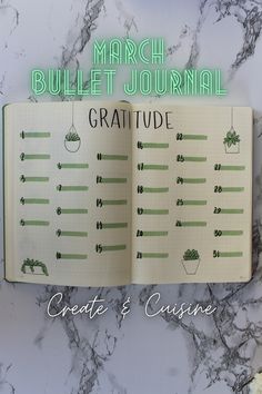 Bullet Journal For Kids, Gratitude Tracker, Bullet Journal 2022, Bullet Journal Lists, Bujo Themes, March Bullet Journal, Bullet Journal Minimalist, Organization Bullet Journal, Bullet Journal Font