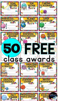 50 free printable classroom award certificates for teachers and students to use in the classroom