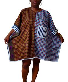 Handmade item -knee Lenght - Summer Dress -Ankara Dress -Size: Fit Size M-L, XL -Ready to Wear. Long African Dresses Ankara Short, Knee-length Patchwork Brown Dress, Knee-length Brown Patchwork Dress, Brown Knee-length Patchwork Dress, Brown Patchwork Knee-length Dress, Short Sleeve Patchwork Mini Dress For Beach, Wax Print Dress, Summer Dresses Knee Length, Fancy Short Dresses