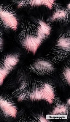 an animal fur pattern with pink and black colors