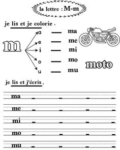 the french language worksheet with pictures and words for children to learn in their classroom