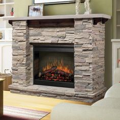 three different fireplaces are shown with the same price tag on them, and one is for sale