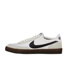 The Nike Killshot 2 Leather 'Leather White' is a fresh take on the classic low-profile tennis shoe. With a variety of textured leathers, including soft suedes and smooth leathers, it offers a modern twist on a court-side staple. The rubber gum sole adds the perfect touch of style and durability. Perfect for showing off your on-court attitude. Trendy Sneakers, Soft Suede, Tennis Shoes, Smooth Leather, Low Profile, Nike Men, Dark Brown, Gum, Shoes Mens