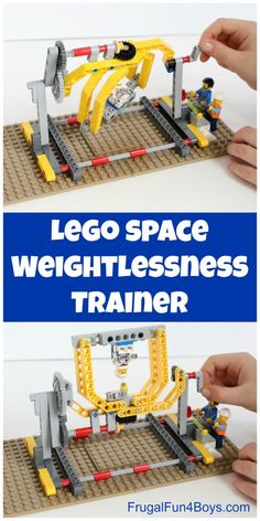 the lego space weightlessness trainer is an easy and fun activity for kids to play with