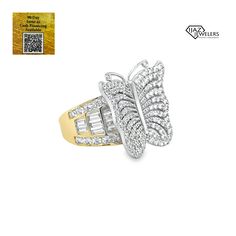 10K Gold CZ Butterfly Ring Available With These Specifications: Metal: 10K Gold Color: Yellow Weight: 6 Grams Stones: Cubic Zirconia SZ: 7 (Resizing Available) Cubic Zirconia Ring With 17 Jewels, White Cubic Zirconia Butterfly Ring, White Diamond Butterfly Ring In Fine Jewelry Style, White Diamond Butterfly Ring Fine Jewelry, Luxury Butterfly Ring With Diamond Accents For Anniversary, White Diamond Butterfly Ring For Anniversary, White Gold Diamond Ring With 17 Jewels, Anniversary White Diamond Butterfly Ring, White Butterfly Ring With Diamond Accents For Promise