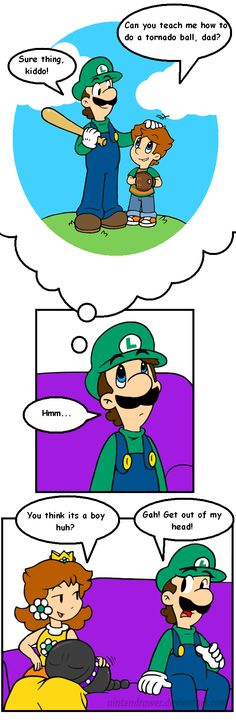 an image of a comic strip with mario and luigi