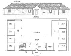 the floor plan for a two story house with an attached garage and living room, which is