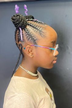 Kids Cornrows Cornrow Styles For Kids, Kids Cornrows, Stylish Braids, Braid Game, Cornrow Styles, Cornrows Styles, Cornrow, Elegant Designs, Easy Tutorial