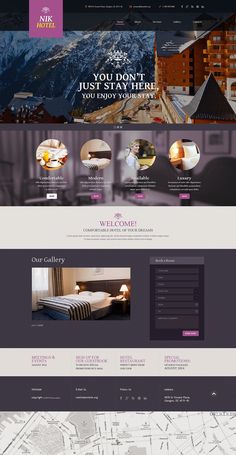 the hotel website is clean and ready to be used for web design, printing or advertising