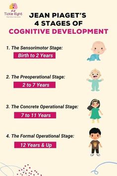 the four stages of an infant's development info sheet with instructions for how to use it