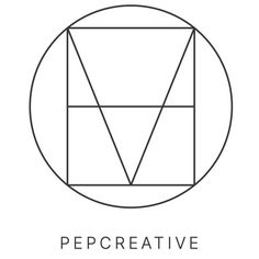 a black and white logo with the words,'pepcreative'in it