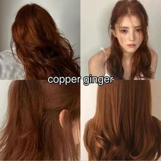 Types Of Ginger Hair Color, Types Of Copper Hair, Cute Ginger Hair, Brownish Orange Hair, Autumn Red Hair, Morena Hair Color Ideas, Latina Hair Color Ideas, Hair Color Copper, Copper Ginger