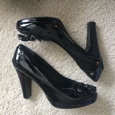 Brand New With Inserts Still In One Shoe. The Bottoms Are Scuffed Up From Storage. Fairly High Heel About 3-4 Inches. Real Leather Vivienne Westwood Heels, Car Shoe, Dr Shoes, Black Shoes Heels, Fancy Shoes, Girly Shoes, Size 11 Heels, Shoe Inspo, Black Heel