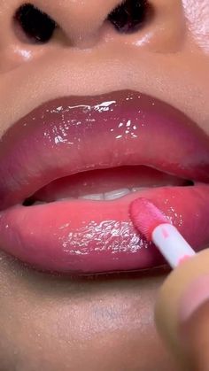 Juicy lip combo by @beautyby_.pat 🍒🍒 PRODUCTS: Glide and Glam Gel Liner in Plum Cream Dream Lip Gloss in Depth Freshly Bitten Gloss in Fantasy #lipcombo #makeup #makeuptutorial #lipgloss #nudelip #AbsoluteNewYork #makeupartist #lipstick #lipliner #glossylips #viral #beauty #makeupreels Perfect Lip Makeup, Pink Lip Combo Black Women, Lip Liner And Gloss Combo Tutorial, How To Make Glossy Lips, Lipgloss And Lip Liner, Lip Combo Videos, Rosy Lip Combo, Juicy Lip Combo, How To Do Lips Makeup