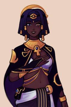 Egyptian Character Design, Desert Clothing, Egyptian Clothing, Vampire Illustration, Armor Clothing, Black Cartoon Characters, Black Characters, Pretty Drawings, Black Anime Characters