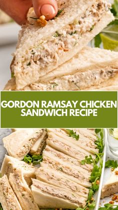 Gordon Ramsay Recipe, Chicken Fresh, Chef Gordon Ramsay, Chicken Sandwich Recipes, Delicious Chicken, Sandwich Recipe, Best Chef, Fresh Dill, Gordon Ramsay