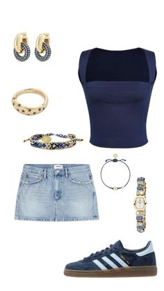 Outfit inspo Sommer Strand Outfit, Looks Pinterest, Navy Outfit, Outfit Inspo Summer, Outfit Inspo Casual, Populaire Outfits, Trendy Outfits For Teens, Mode Chic, Mode Ootd