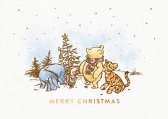 winnie the pooh and tigger christmas card