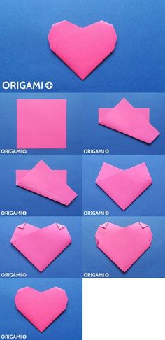 how to make an origami heart